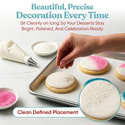 White Sanding Sugar for Baking & Cookie Decorating (5 Ounce)