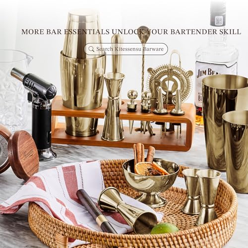 Cocktail Shaker Set Bartender Kit with Stand (15 Count)