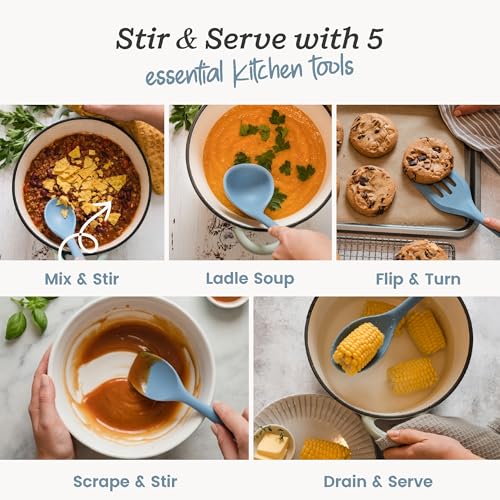 Starpack Stir and Serve Silicone Cooking Utensils Set (5 Count)