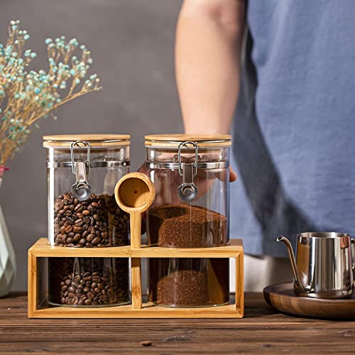 Coffee Container with Shelf (2 count)