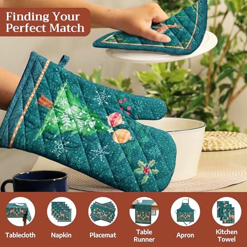 100% Cotton Oven Mitt & Pot Holder Set (2 Count)