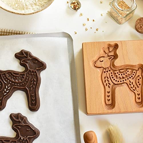 Wooden Springerle Cookie Molds for Baking