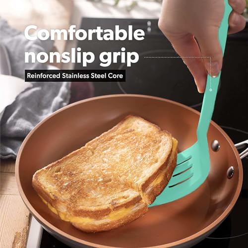 DI ORO Silicone Turner Spatula Set (4 Count)