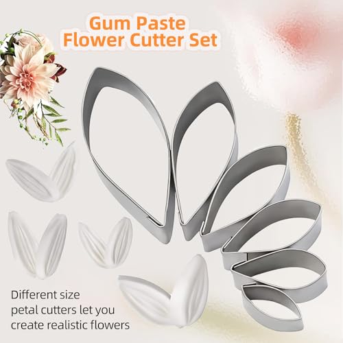 Dahlia Sugar Flower Veining Molds Fondant Cutters Gumpaste Cake Craft Tools