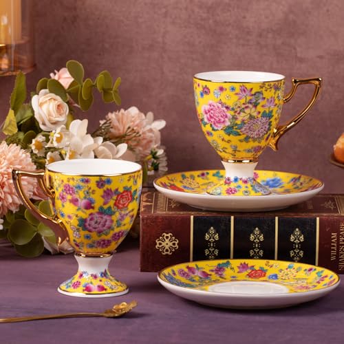 Tea Cup and Saucer (2 Count)