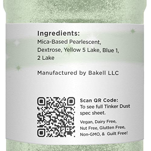 Soft Green Edible Glitter