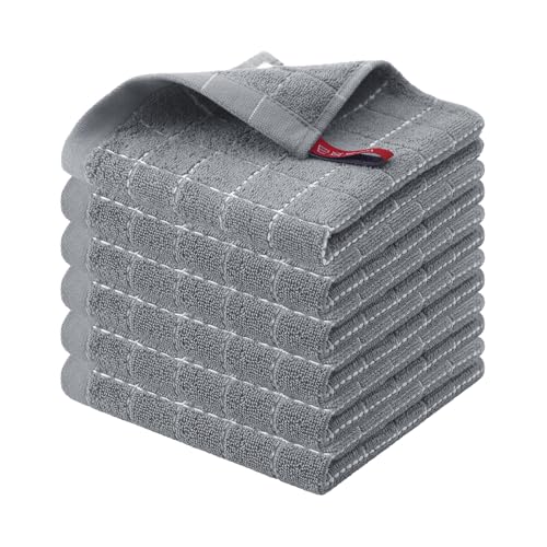 100% Cotton Terry Kitchen Dish Cloths (6 Count)
