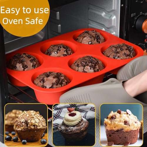 Silicone Jumbo Muffin Pan (2 Count)