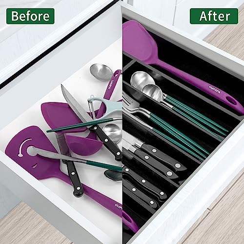 Bamboo Silverware Drawer Organizer