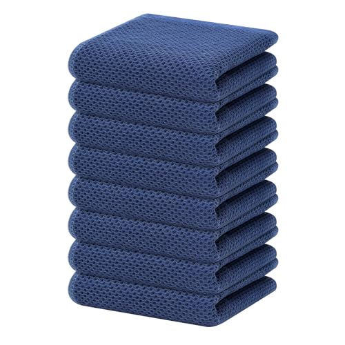 100% Cotton Waffle Weave Kitchen Dish Towels 8 (8 Count)