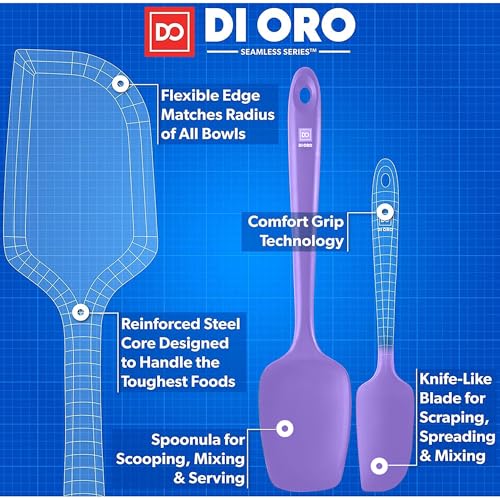 DI ORO Silicone Spatula Set (5 Count)