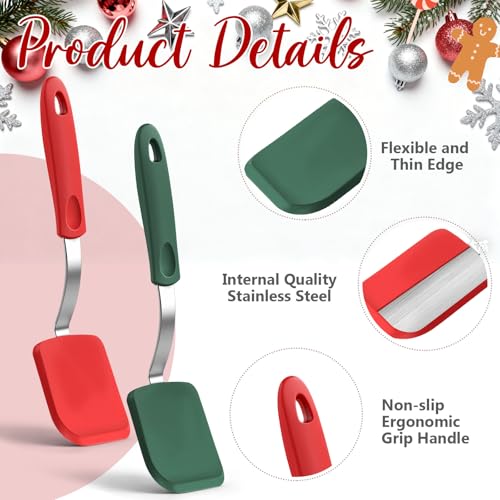 2 Pcs Mini Silicone Cookie Brownie Spatula (2 Count)