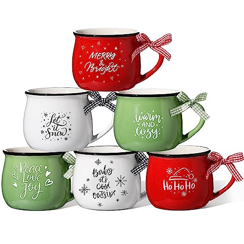 6 Set Christmas Coffee Mugs (6 Count)
