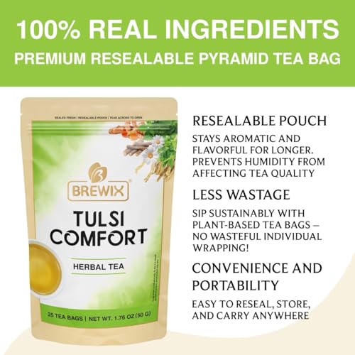 Tulsi Tea Bags with Chamomile (25 Count)