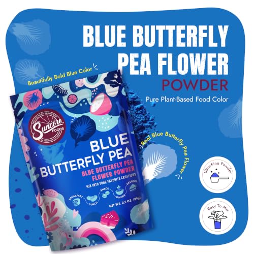 Butterfly Pea Flower Powder 3.5oz (3.5 Ounce)