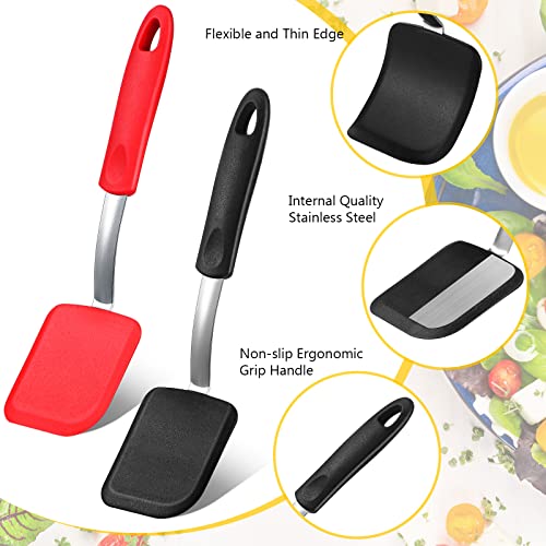 2 Pcs Mini Silicone Cookie Brownie Spatula (2 Count)