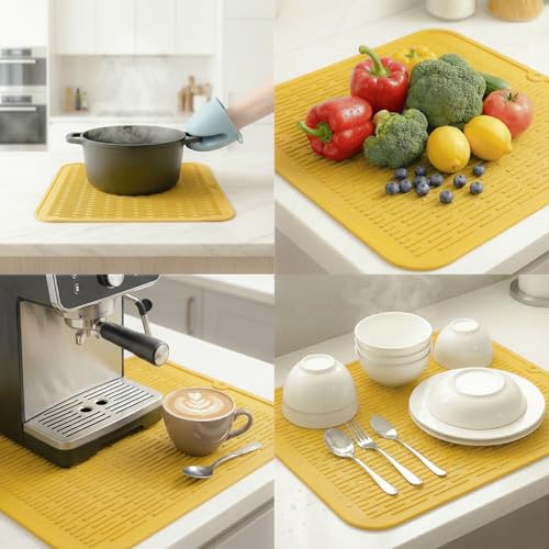 Silicone Dish Drying Mat for Multiple Usage
