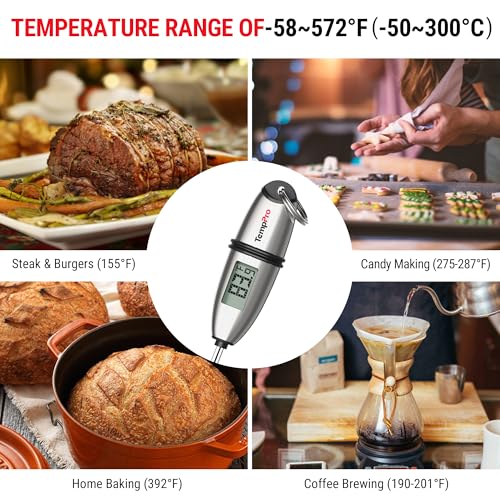 TempSwift 1 Sec Meat Thermometer Digital for Kitchen Cooking Food (2 Count)
