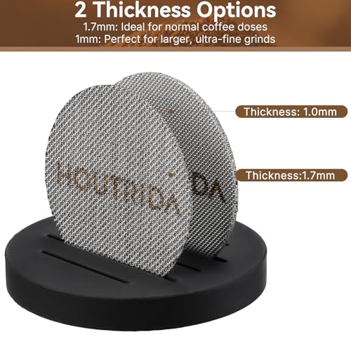 2Pack 58.5mm Puck Screen with Stand