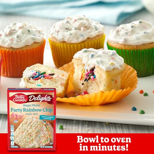Delights Super Moist Party Rainbow Chip Cake Mix (13.25 Ounce)