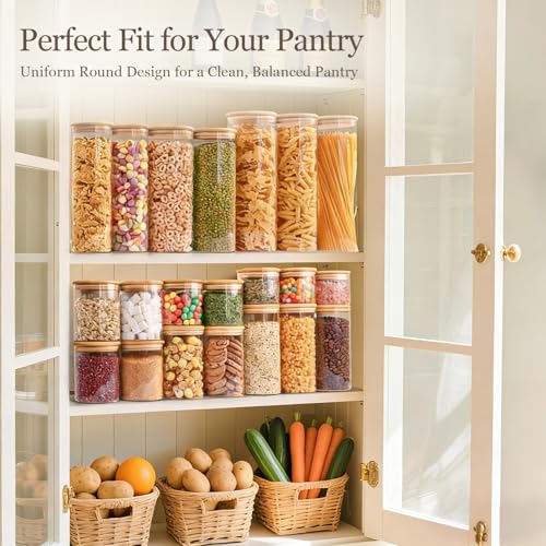 Glass Storage Containers with Lids (6 Count)