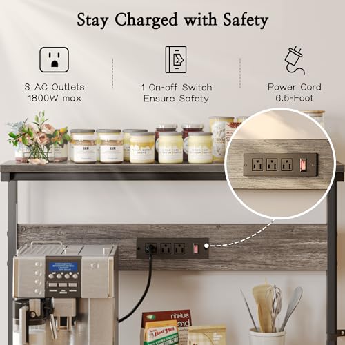 Bakers Rack with Power Outlets