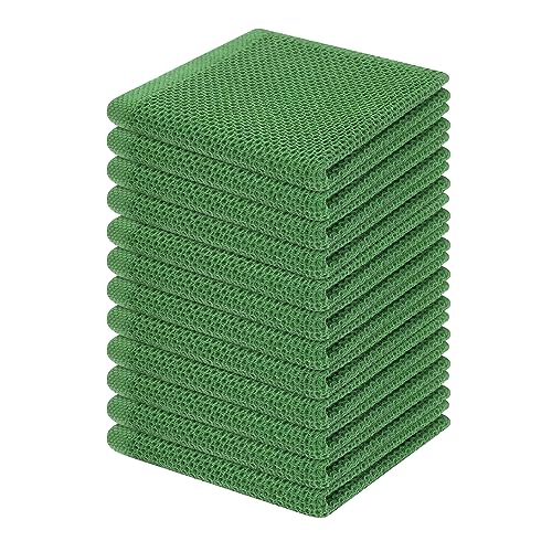 100% Cotton Waffle Weave Kitchen Dish Cloths 12 (12 Count)