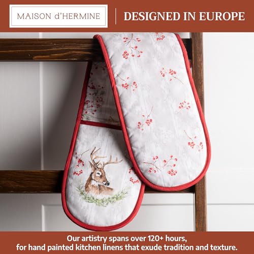Double Oven Mitts 100% Cotton Double Oven Glove