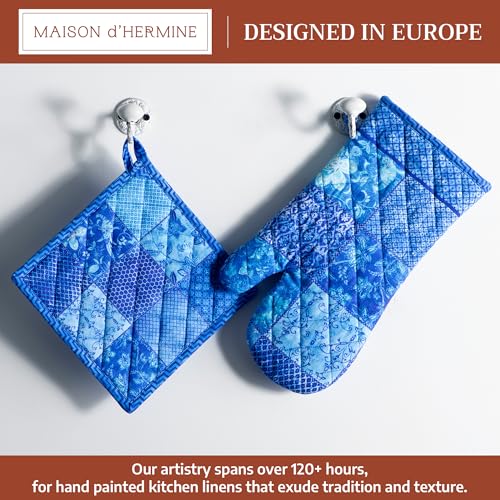 100% Cotton Oven Mitt & Pot Holder Set (2 Count)