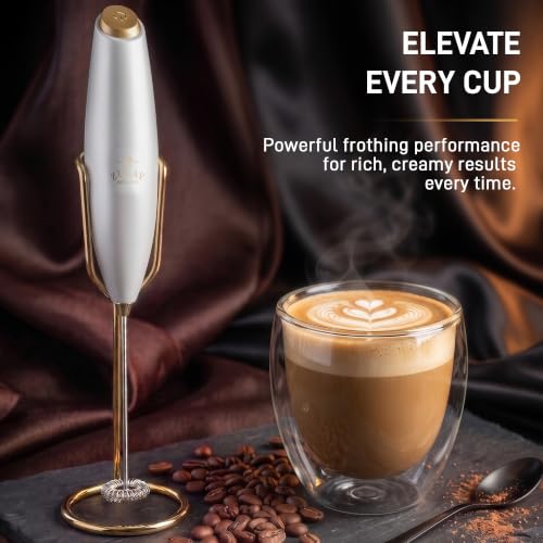 Powerful Milk Frother Wand With Duracell Batteries