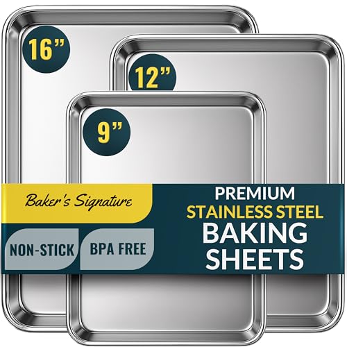 Stainless Steel Cookie Sheet Set of 3 (3 Count)