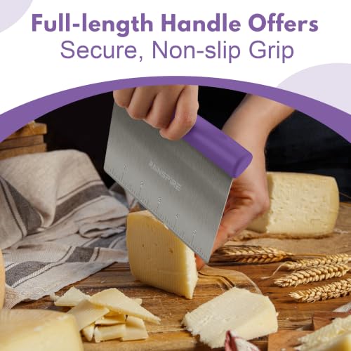 Multi Purpose Stainless Steel Bench Scraper Dough Blender & Pastry Cutter