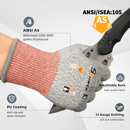 12 Pairs A5 Cut Resistant Gloves (12 Count)