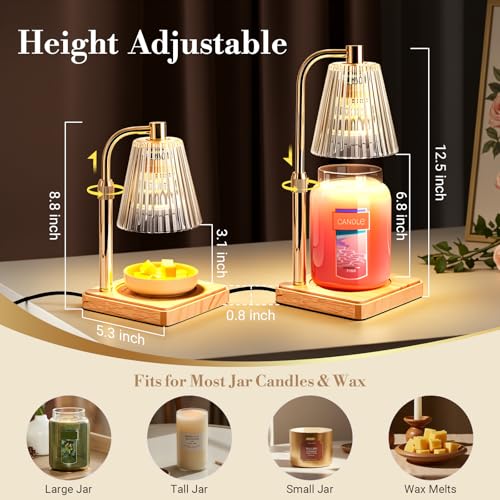Candle Warmer Lamp with Timer Birthday Gifts for Women Home Decor