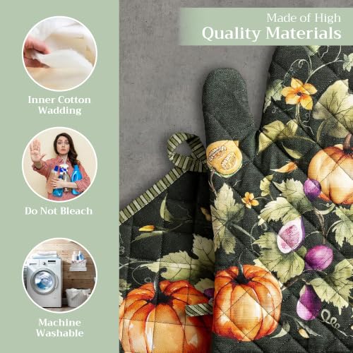 100% Cotton Oven Mitt & Pot Holder Set (2 Count)