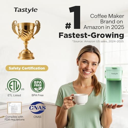 Mini Single Serve Coffee Maker for K Cups and Grounds with Handle