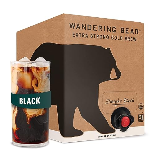 Straight Black Organic Cold Brew Coffee On Tap (128 Fl Oz)