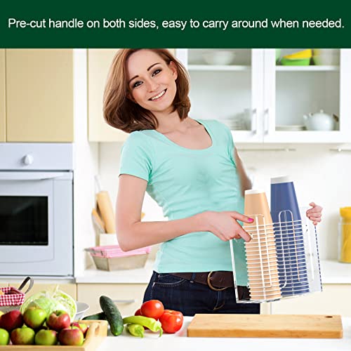 Disposable Coffee Cup Dispenser with Handles (2 Count)
