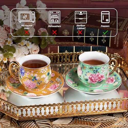 Tea Cup and Saucer (2 Count)