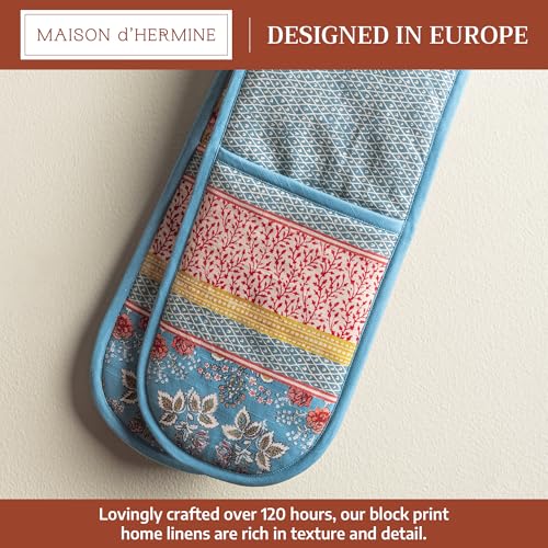 Double Oven Mitts 100% Cotton Double Oven Glove