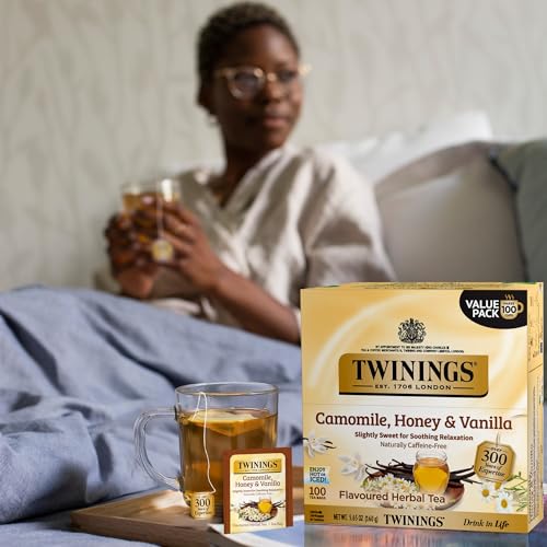 Camomile Honey & Vanilla Herbal Tea Individually Wrapped Bags (100 Count)