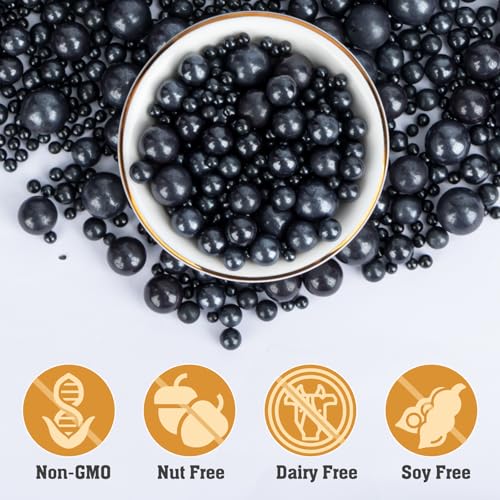 Black Sprinkles 130g (4.58 Ounce)