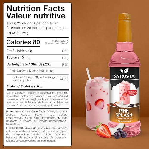 Pink Splash Syrup (25.4 Fl Oz)