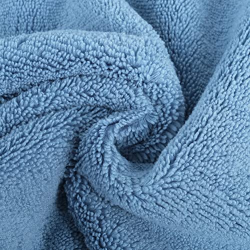 330 GSM Poly Blend Microfiber Shower Wash Cloth Face Towel (6 Count)