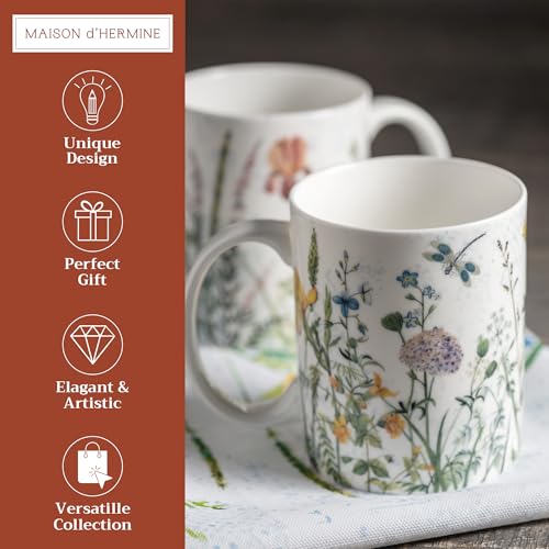 Coffee Mug with Handles Tea Cups (2 Count)