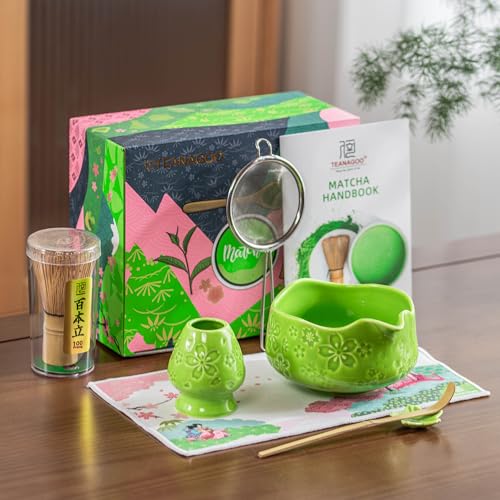 7 PCS Green Matcha Whisk Set
