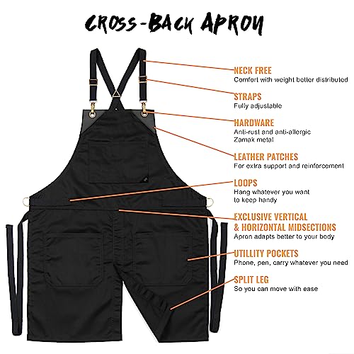 Cross Back Chef Apron