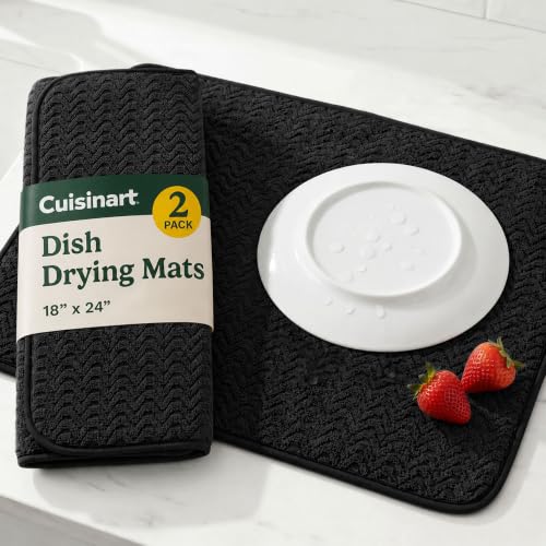 Cuisinart Dish Drying Mat for Kitchen Counter (2 Count)