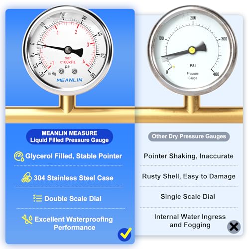 30inHG~60Psi Stainless Steel 1
