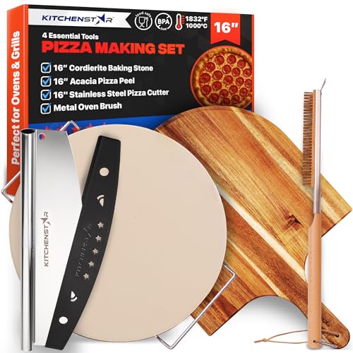 Pizza Stone Set for Oven and Grill (6 Count)